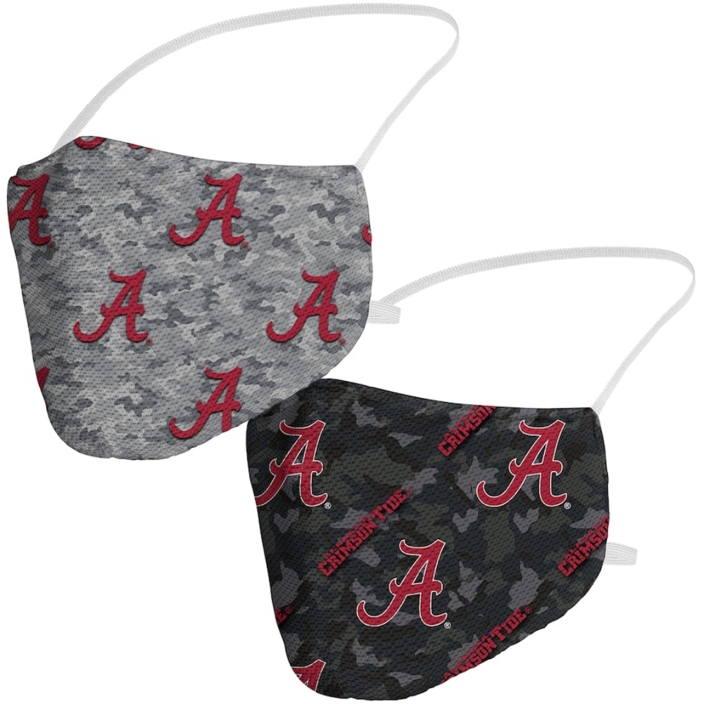 Alabama Crimson Tide Fanatics Branded Adult Camo Duo Face Covering 2-Pack